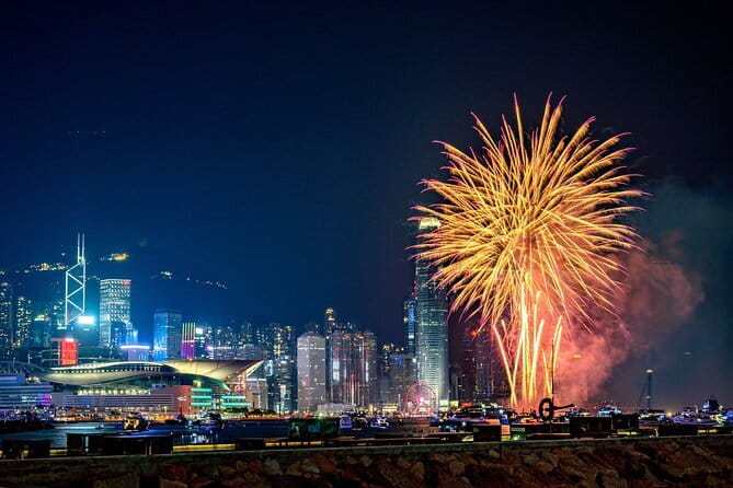 2025 Chinese New Year Fireworks Open Bar Yacht Dinner Cruise HK - A smaller boat party, with Jackie leading the team