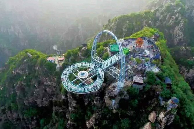 Beijing Private Tour to Shilinxia Cantilever Viewing Platform with Cable Car ride - Stepping onto the UFO Glass Cantilever