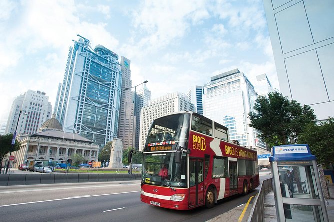 Big Bus Hong Kong Open Top Hop-On Hop-Off Sightseeing Tour - Red Route: Central, temples, and the Peak Tram
