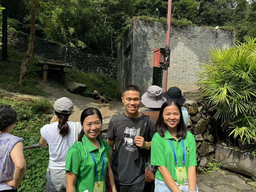 Chengdu: Volunteer Day Experience at Dujiangyan Panda base - Making panda cakes by hand