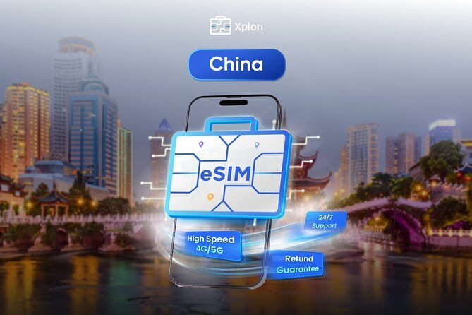 China eSIM (3-30 days. Up to 60GB) - Key points at a glance