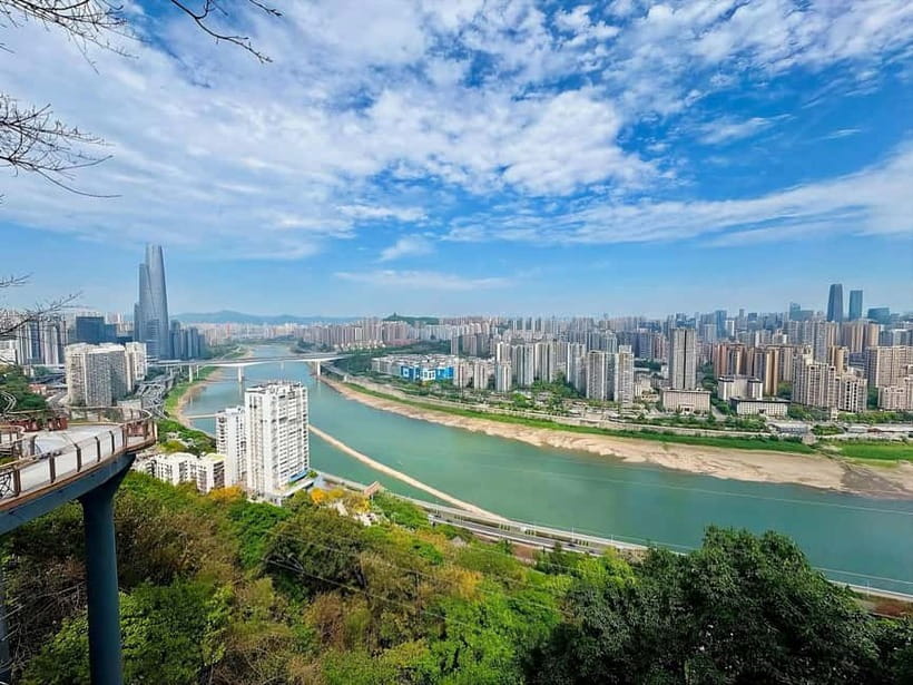 Chongqing: Active Wellness, Monorail, and Hidden Gems Tour - Eling Park begins the morning among ponds and pavilions
