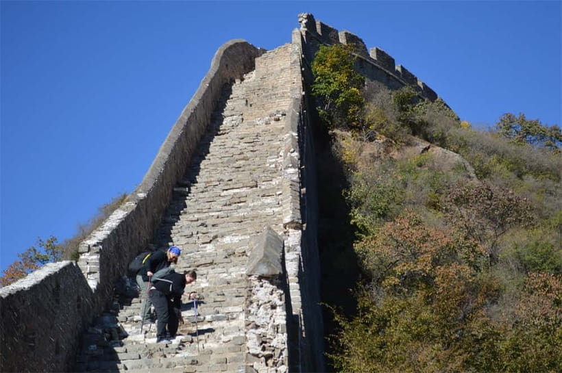 From Beijing: Small Group Hike at Jinshanling Great Wall - The middle section and the restored Wall