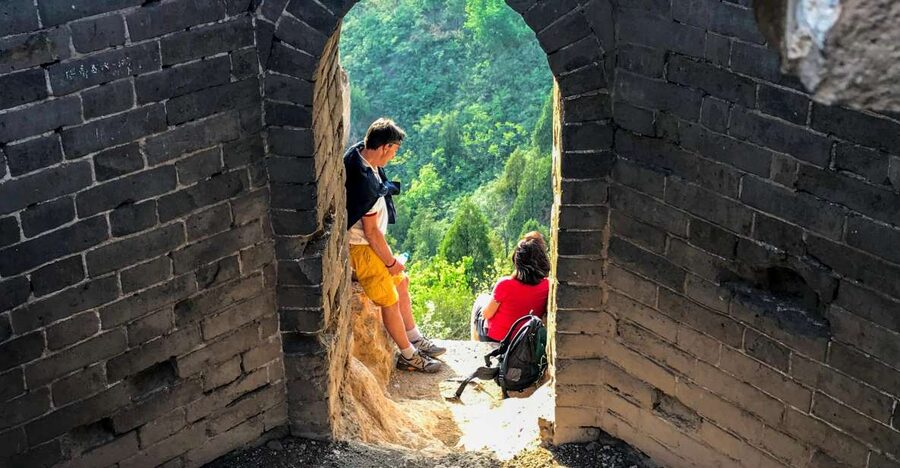 Great Wall Camping Tour - Hiking toward Jinshanling on day two