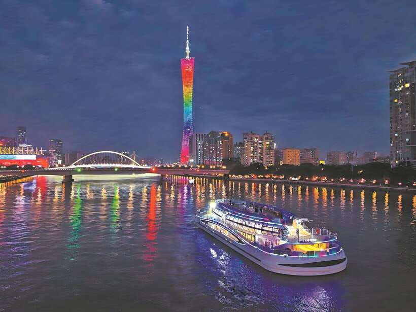 Guangzhou: Roundtrip Cruise Night View from Canton Tower - Fortune Wharf puts you beside Guangzhou’s brightest landmarks