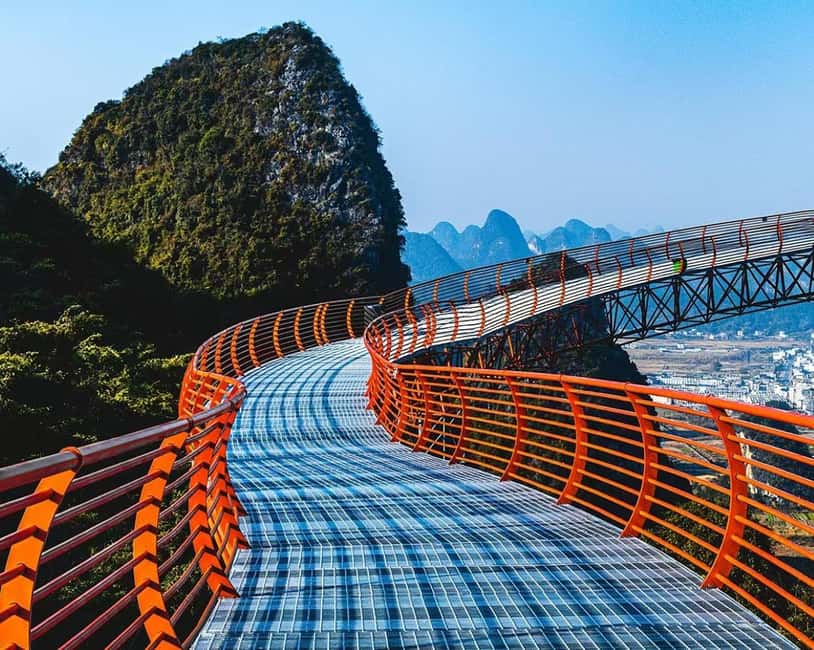 Guilin: Cave, Yulong Rafting, Glass-bottomed skywalk & Show - The long transfer to the Yulong River