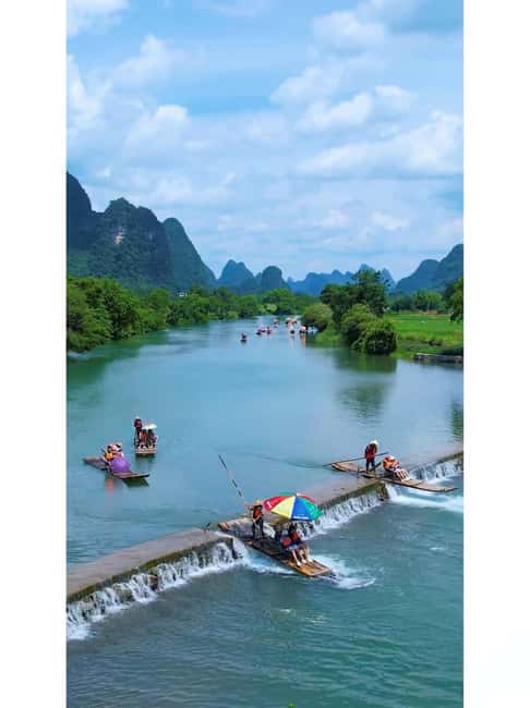 Guilin: Cave, Yulong Rafting, Glass-bottomed skywalk & Show - Impression Liu Sanjie: a natural theater on the Li River