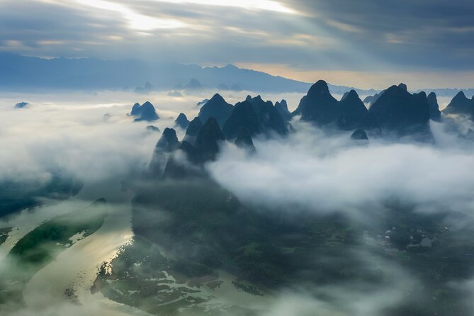Highlights from Guilin to Yangshuo Full Day Private Tour - Bamboo rafting from Fuli pier