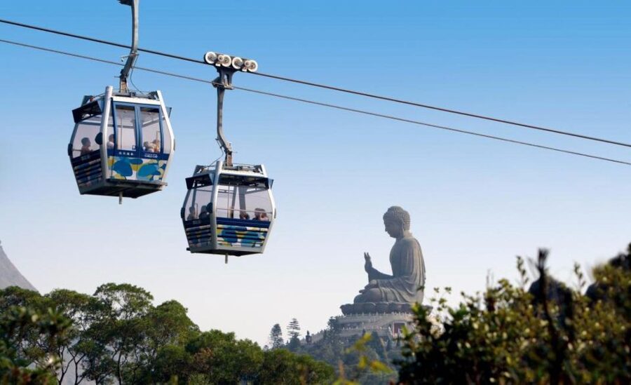 Hong Kong: Dolphin Cruise, Big Buddha & Lantau Island Tour - The Big Buddha and Po Lin Temple area