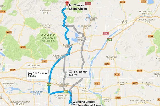 MuTianYu Great Wall and Forbidden City Day Trip by Licensed Cab - Returning to central Beijing