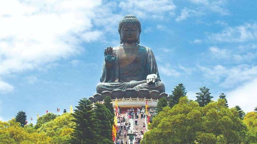 Premium Lantau Tour with Cable Car tickets & English Guide - Climbing to the 34-meter Tian Tan Buddha
