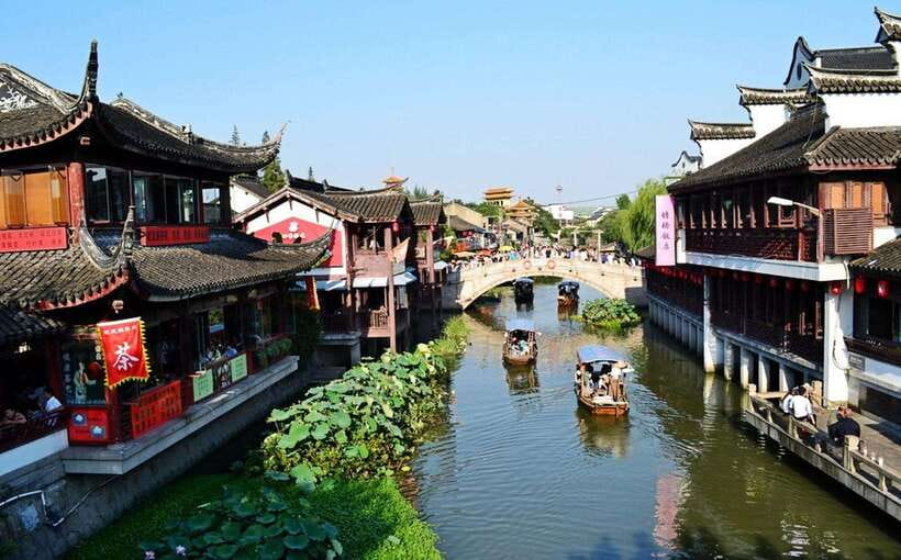 Private Half -Day Tour to Qibao Ancient Water Town - Bell towers, bridges, and the canal view