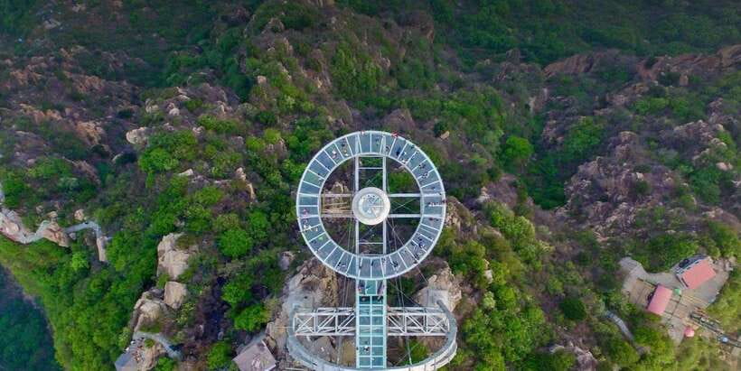 Private Shilinxia Cantilever Viewing Platform Transfer/Tour - Reaching the platform by cable car and foot