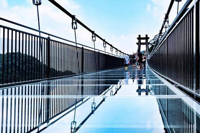 Private Tour to Gulong Canyon with Glass Bridge and Water Falls from Guangzhou - Walking into Gulong Gorge