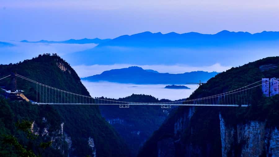 Private VIP Zhangjiajie Tianmen Mountain Day Tour - East Route Glass Walkway and the ride back down