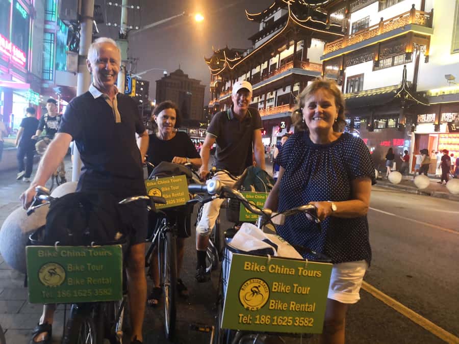 Shanghai: 4-Hour Nightlife Adventure & Tasting Bike Tour - Xintiandi’s mix of food, wine, and music
