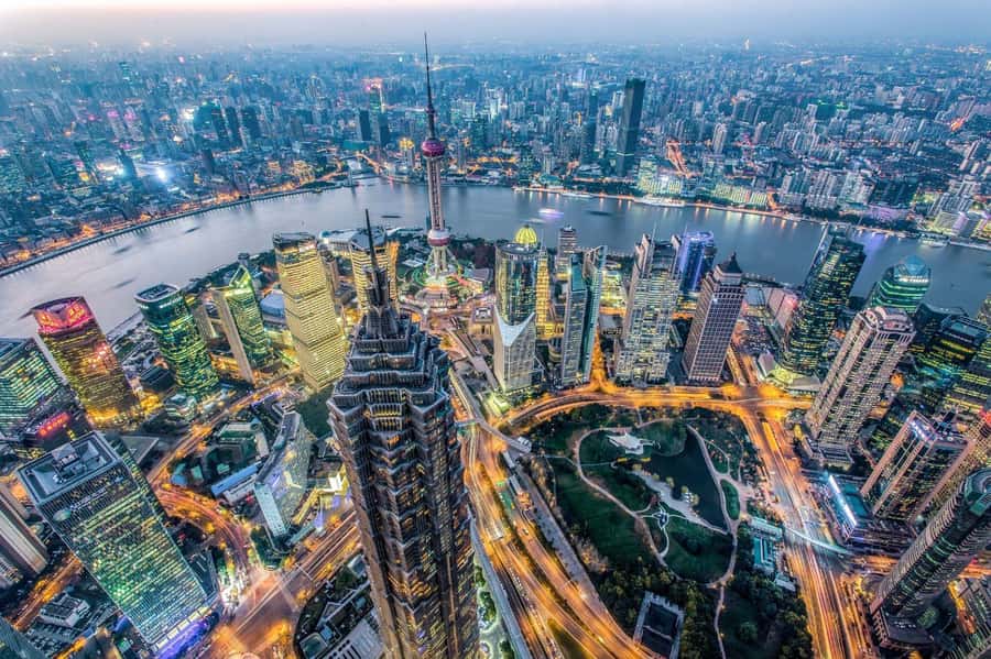 Shanghai Jinmao Tower 88th floor sightseeing hall - The 45-second ride to the 88th floor
