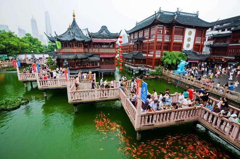 Shanghai One Day City Private Tour by German-Speaking Guide - Walking through the Old Town Bazaar and Nine Zigzag Bridge