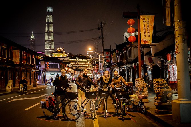 Shanghai Small-Group Night Tour by Bike - Yu Garden and Old Town after dark