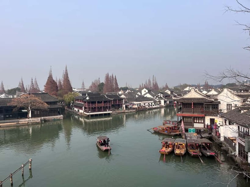 Shanghai: Zhujiajiao Water Town with Calligraphy Experience - A teahouse option for a slower afternoon