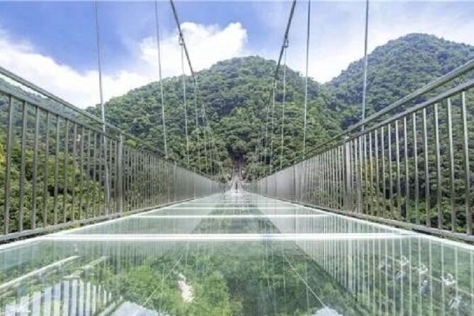 Skywalk Glass Bridge and Waterfall Ravine Half Day Private Tour - Crossing the 1.5-kilometer transparent bridge