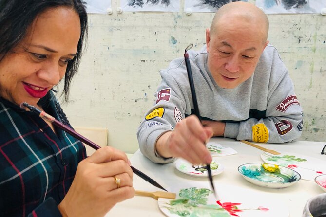 Water Color Class in Beijing - Painting your own traditional fan