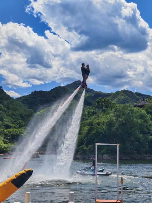 Water-Great Wall Odyssey: Hike & Cruise One Day Tour - The optional glass rafting slide and other add-ons