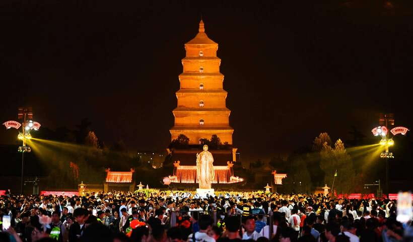 Xi'an: Daci'en Temple(Great Wild Goose Pagoda) E-ticket - Entering Daci’en Temple with a QR code